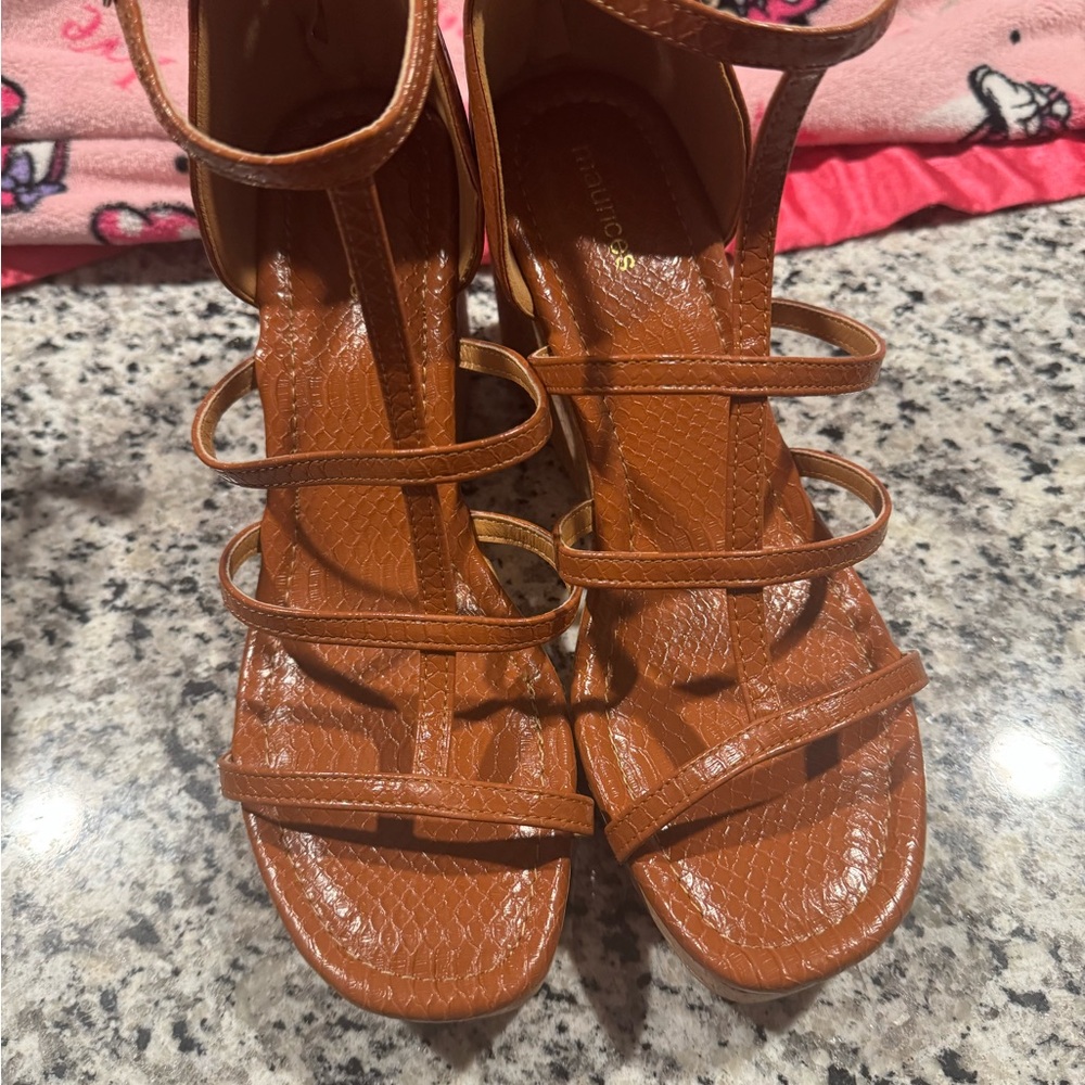 Maurices Tan Strappy Sandals
